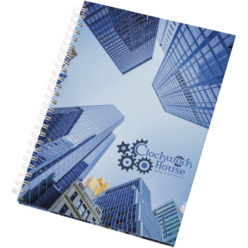 Logotrade promotional giveaway image of: Wire-o A5 notebook hard cover