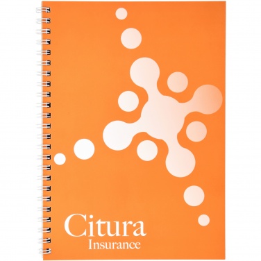 Logo trade promotional giveaway photo of: Desk-Mate® A5 notebook synthetic cover