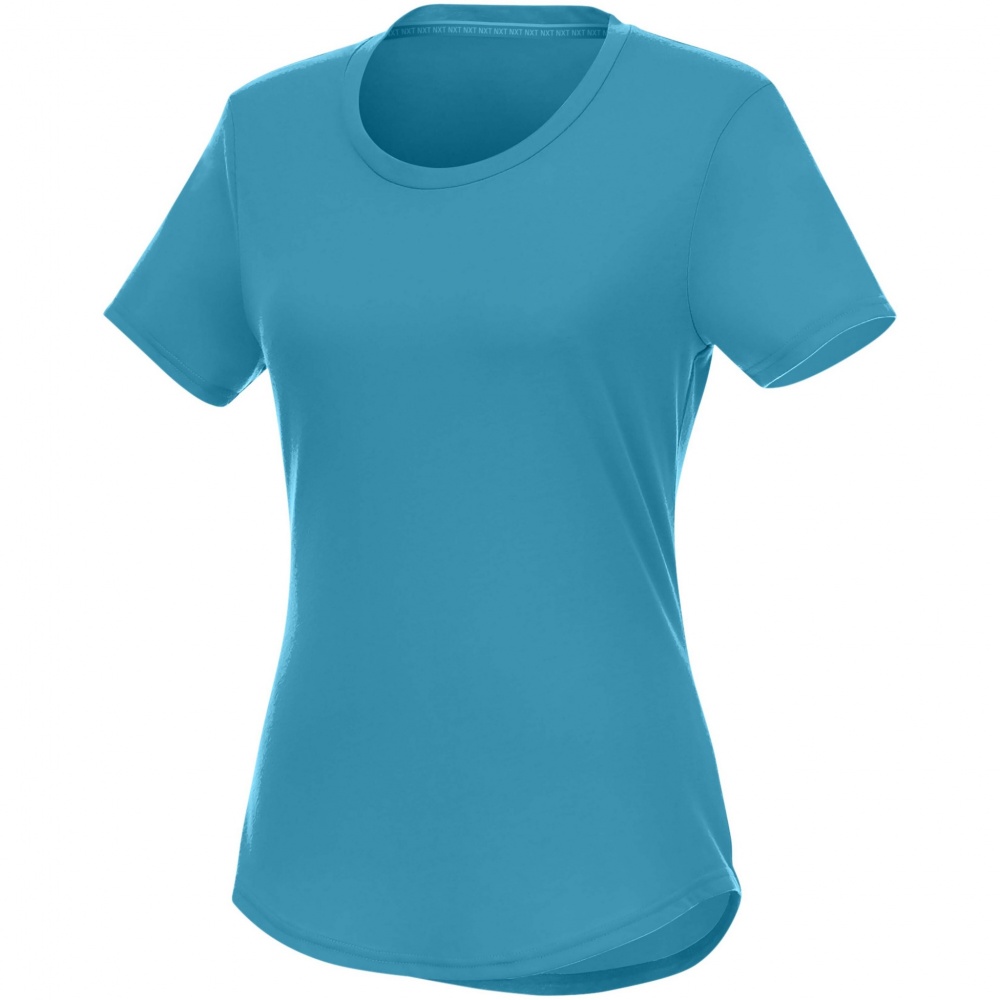 Logo trade corporate gifts picture of: Jade short sleeve women's GRS recycled t-shirt