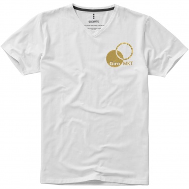 Logotrade business gift image of: Kawartha short sleeve men's organic V-neck t-shirt