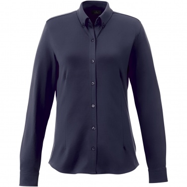 Logo trade promotional merchandise picture of: Bigelow long sleeve women's pique shirt