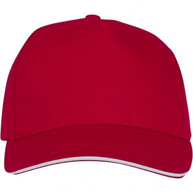 Logo trade promotional giveaway photo of: Ceto 5 panel sandwich cap