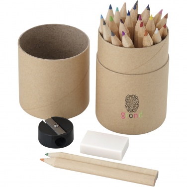 Logo trade promotional merchandise image of: Woodby 26-piece coloured pencil set