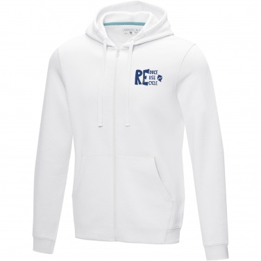 Logo trade promotional merchandise image of: Ruby men’s organic recycled full zip hoodie