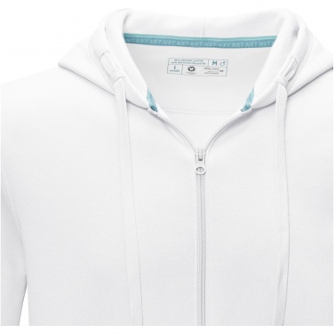 Logo trade promotional merchandise picture of: Ruby men’s organic recycled full zip hoodie