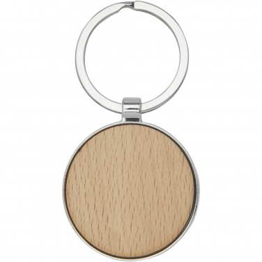 Logotrade promotional gift image of: Moreno beech wood round keychain