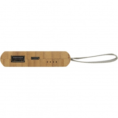 Logo trade advertising product photo of: Tulda 5000 mAh bamboo power bank