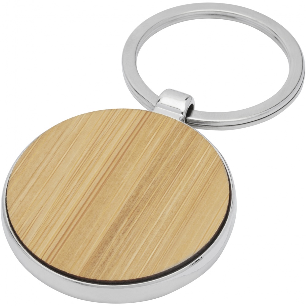 Logotrade promotional merchandise photo of: Nino bamboo round keychain