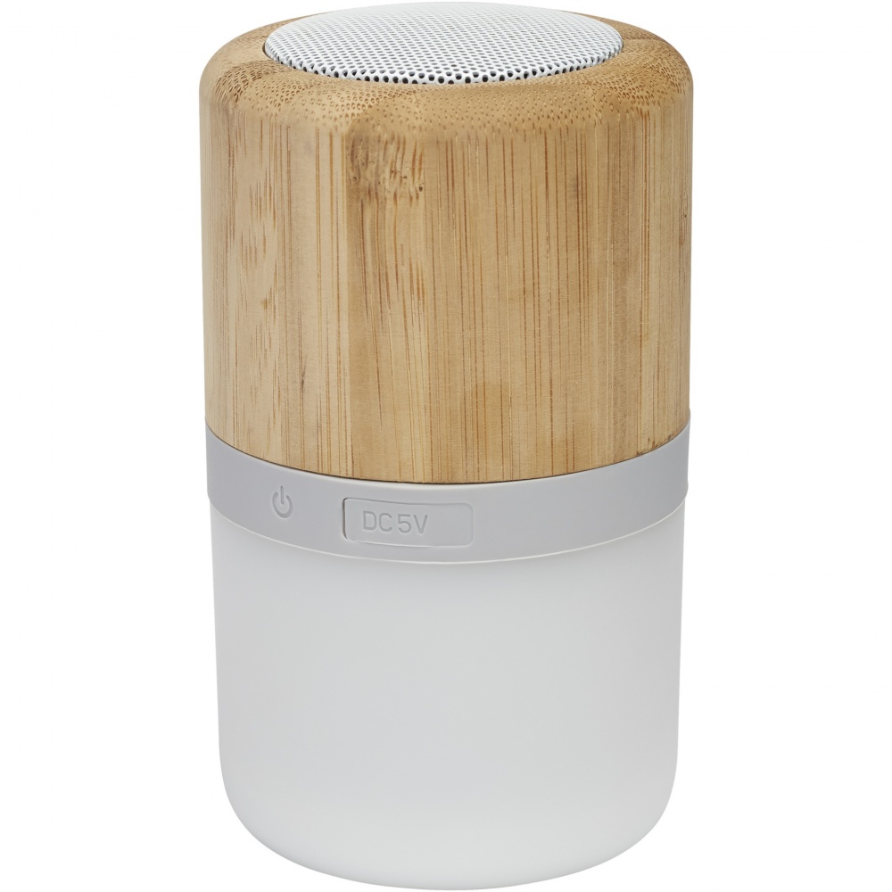 Logotrade business gifts photo of: Aurea bamboo Bluetooth® speaker with light 