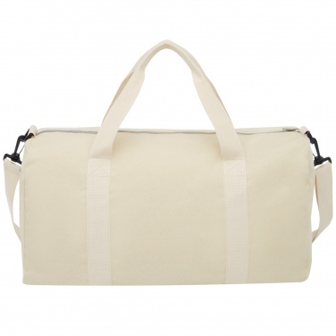 Logo trade corporate gifts picture of: Pheebs 450 g/m² recycled cotton and polyester duffel bag 24L