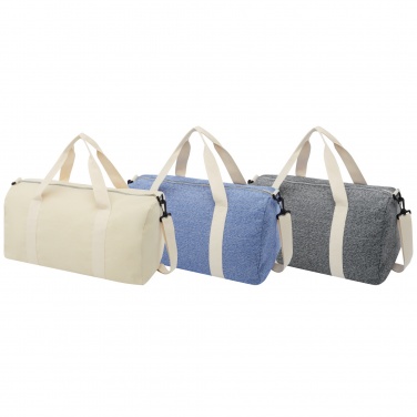 Logotrade corporate gift image of: Pheebs 450 g/m² recycled cotton and polyester duffel bag 24L