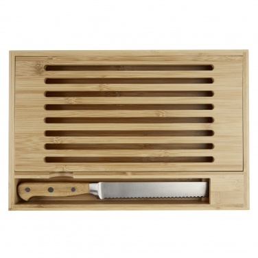 Logotrade promotional giveaways photo of: Pao bamboo cutting board with knife