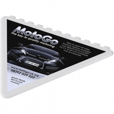 Logotrade corporate gift image of: Frosty triangular recycled plastic ice scraper