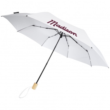 Logotrade promotional gift picture of: Birgit 21'' foldable windproof recycled PET umbrella