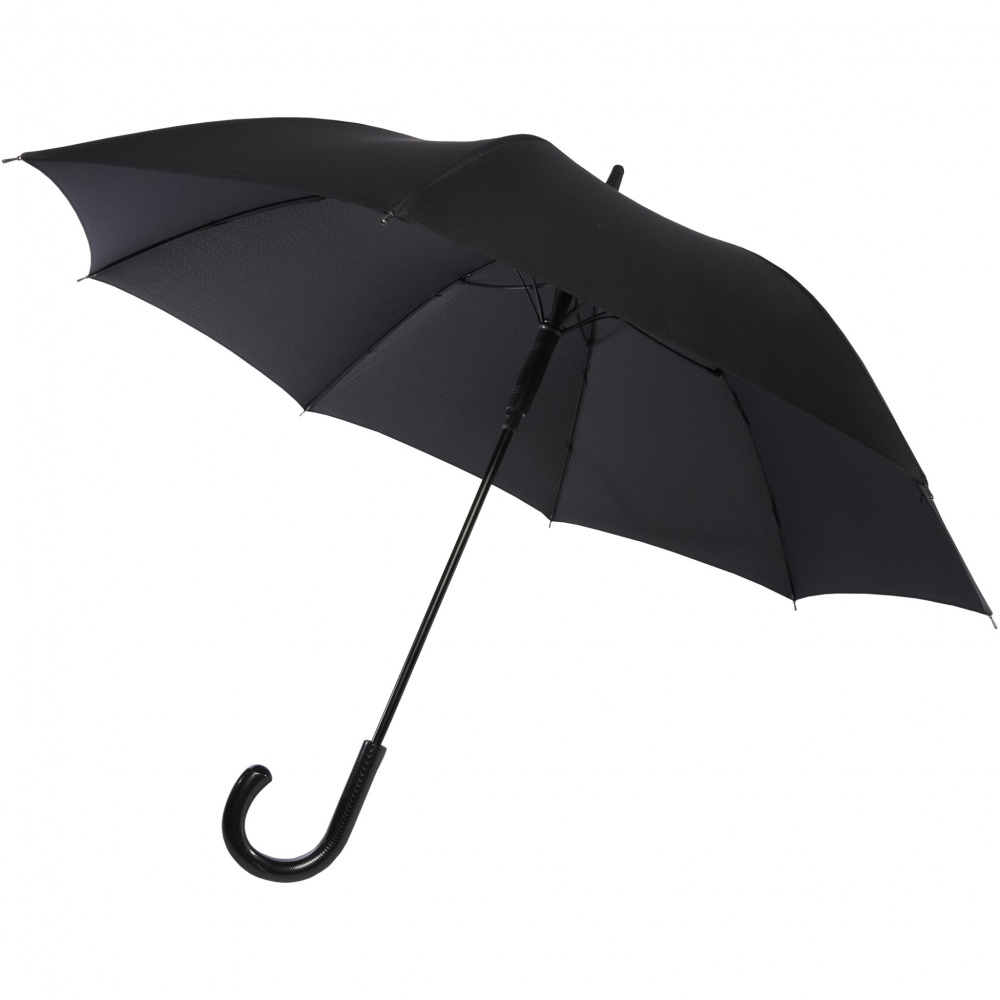 Logo trade promotional products image of: Fontana 23" auto open umbrella with carbon look and crooked handle