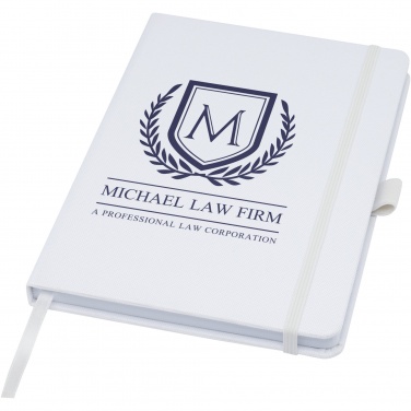 Logo trade advertising products picture of: Honua A5 recycled paper notebook with recycled PET cover