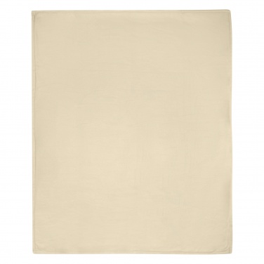 Logo trade promotional merchandise picture of: Marigold GRS certified RPET polar fleece and sherpa blanket