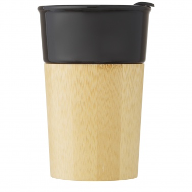 Logotrade promotional merchandise picture of: Pereira 320 ml porcelain mug with bamboo outer wall