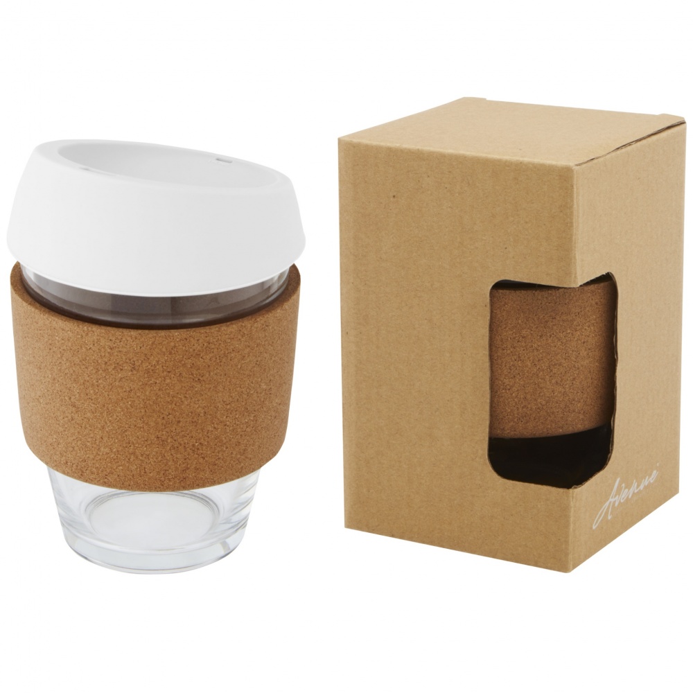 Logo trade promotional items picture of: Lidan 360 ml borosilicate glass tumbler with silicone lid