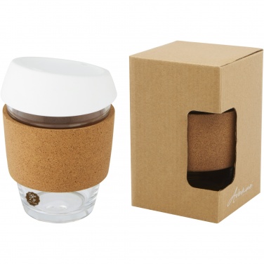 Logotrade promotional giveaways photo of: Lidan 360 ml borosilicate glass tumbler with silicone lid