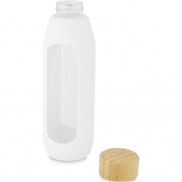 Logo trade promotional giveaways picture of: Tidan 600 ml borosilicate glass bottle with silicone grip