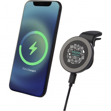 Logo trade corporate gifts image of: Magclick 10W wireless magnetic car charger