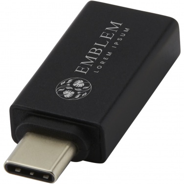 Logo trade corporate gifts picture of: ADAPT aluminum USB-C to USB-A 3.0 adapter