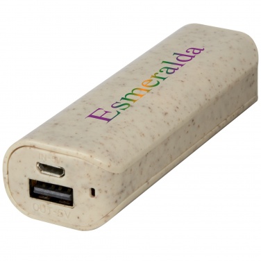 Logotrade promotional giveaway picture of: Yoko 1200mAh wheat straw power bank