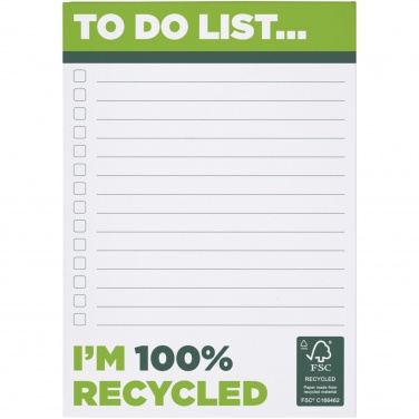Logo trade promotional giveaway photo of: Desk-Mate® A6 recycled notepad