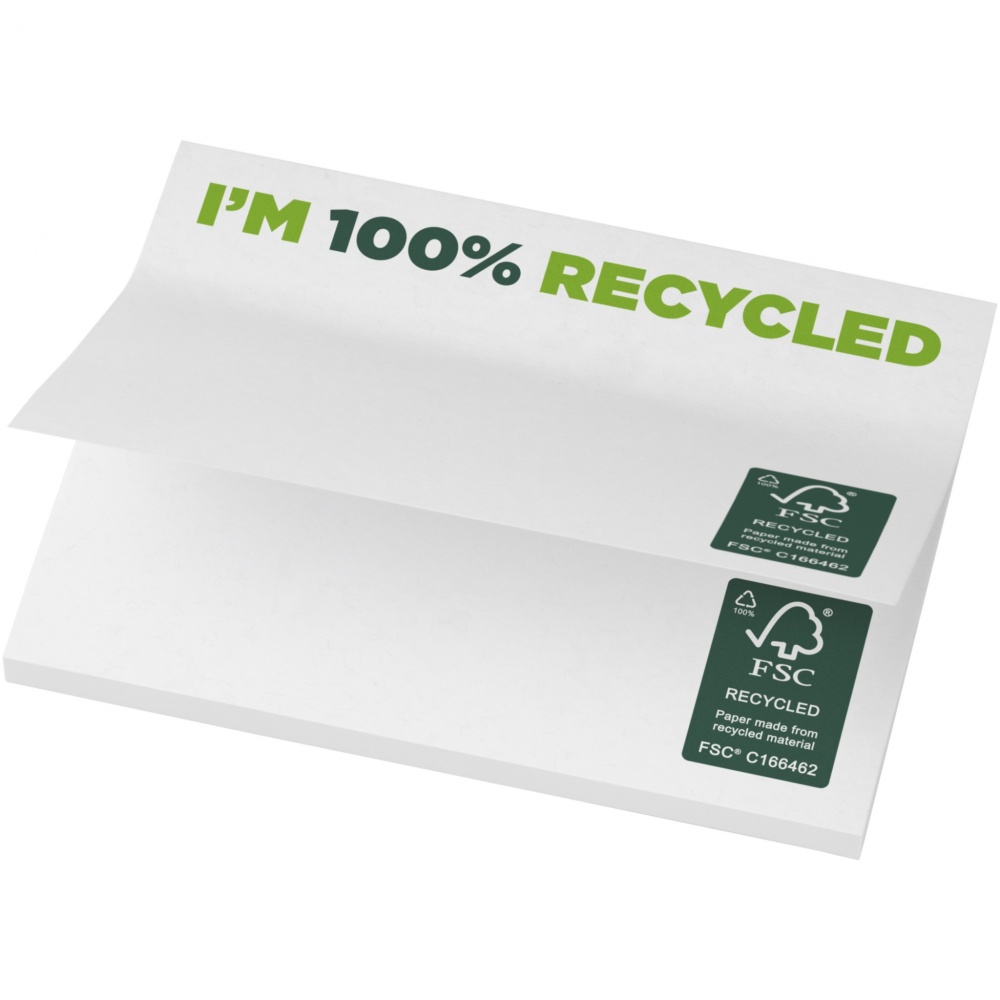 Logotrade promotional products photo of: Sticky-Mate® recycled sticky notes 100x75 mm