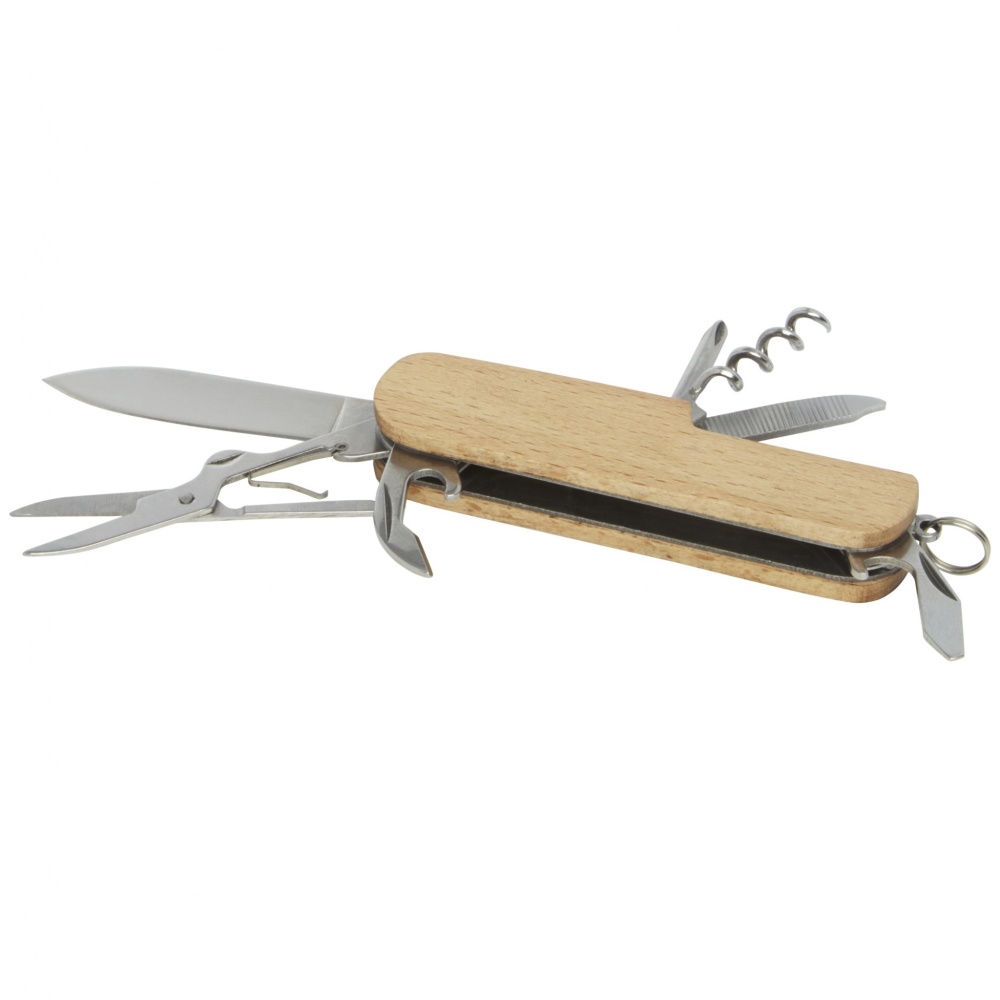 Logo trade corporate gift photo of: Richard 7-function wooden pocket knife