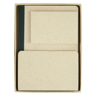 Logo trade promotional product photo of: Verde 3-piece grass paper stationery gift set