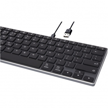 Logo trade promotional merchandise photo of: Hybrid performance Bluetooth keyboard - QWERTY