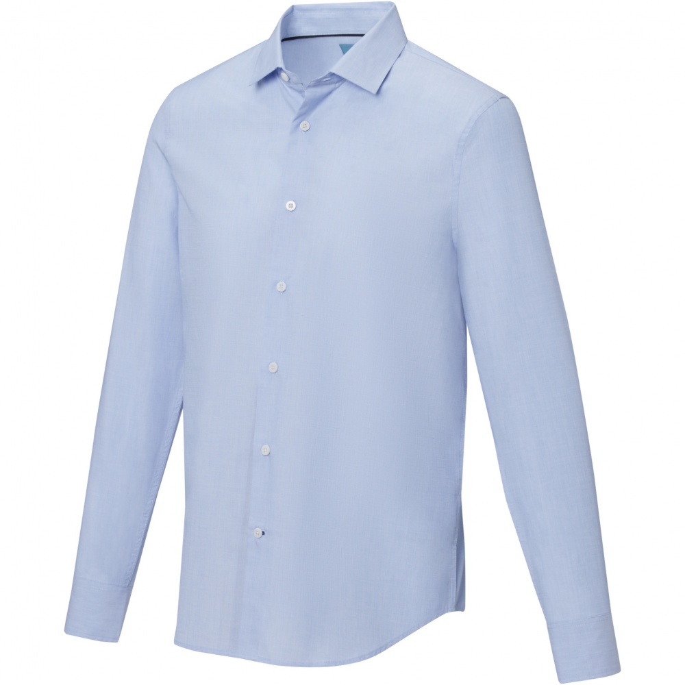 Logo trade promotional merchandise image of: Cuprite long sleeve men's organic shirt
