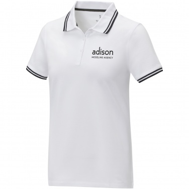 Logotrade promotional item image of: Amarago short sleeve women's tipping polo