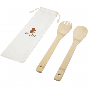 Logotrade corporate gift picture of: Endiv bamboo salad spoon and fork