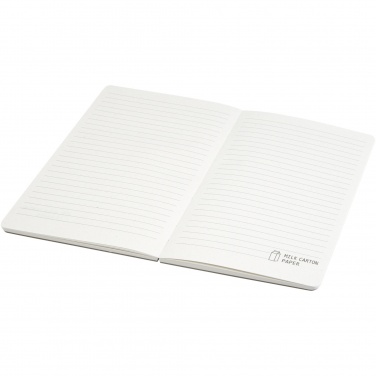 Logotrade promotional item image of: Dairy Dream A5 size reference recycled milk cartons spineless notebook