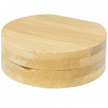 Logo trade promotional gifts image of: Afrodit bamboo pocket mirror