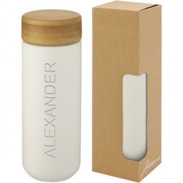 Logotrade promotional merchandise photo of: Lumi 300 ml ceramic tumbler with bamboo lid