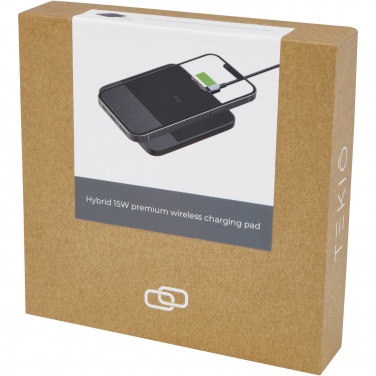 Logotrade corporate gift image of: Hybrid 15W premium wireless charging pad