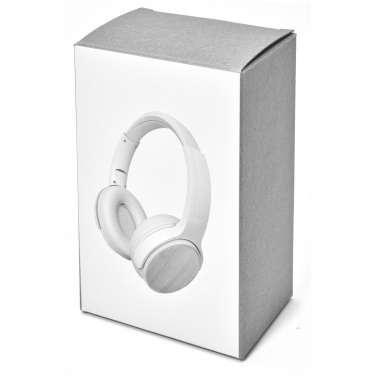 Logotrade advertising product picture of: Athos bamboo Bluetooth® headphones with microphone