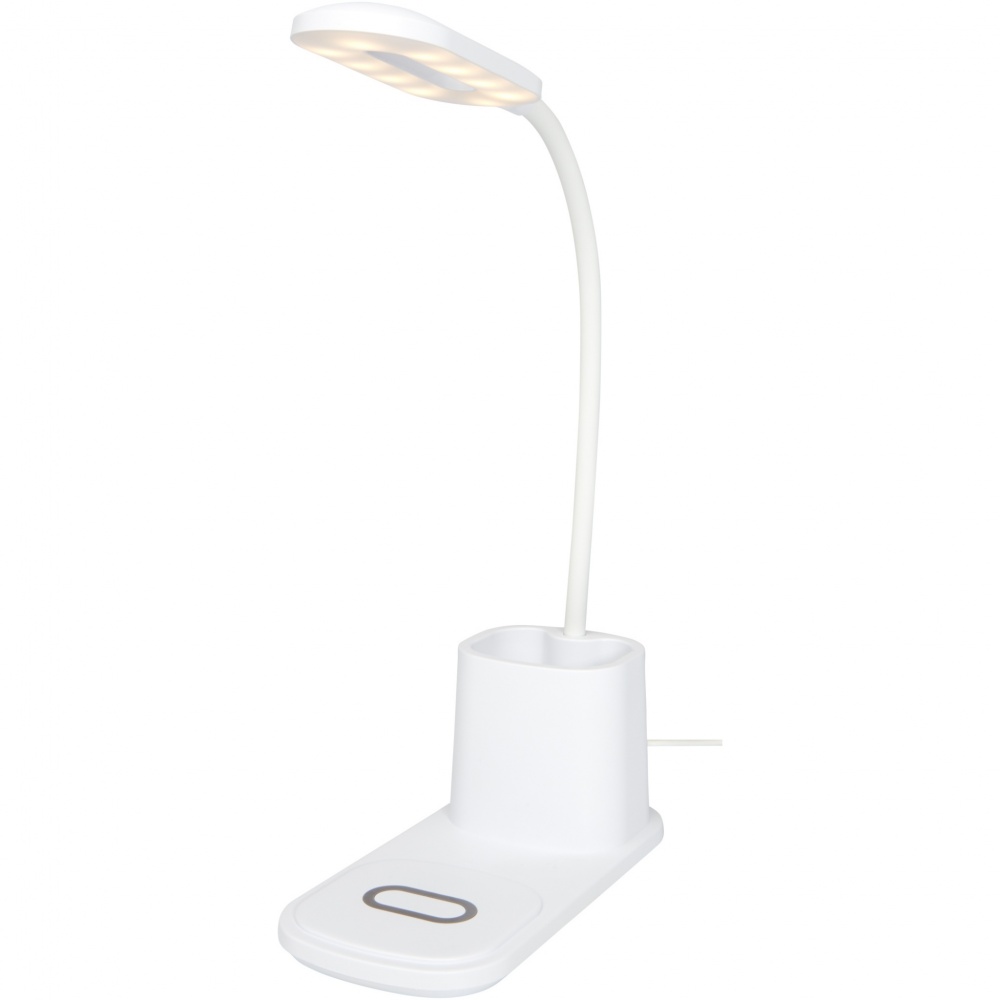 Logotrade corporate gift picture of: Bright desk lamp and organizer with wireless charger
