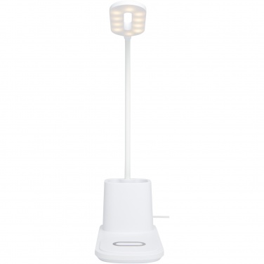 Logotrade business gift image of: Bright desk lamp and organizer with wireless charger