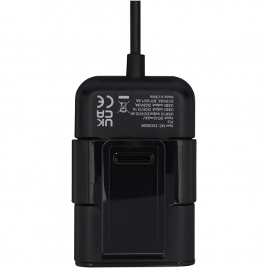 Logotrade business gifts photo of: Pilot dual car charger with QC 3.0 dual back seat extended charger
