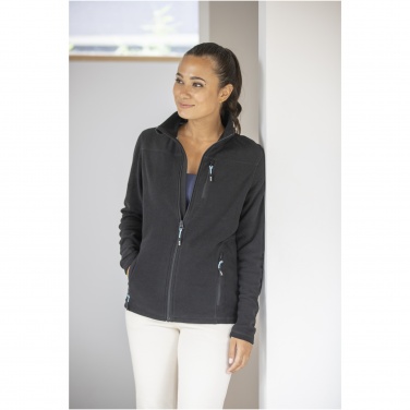 Logo trade corporate gifts image of: Amber women's GRS recycled full zip fleece jacket