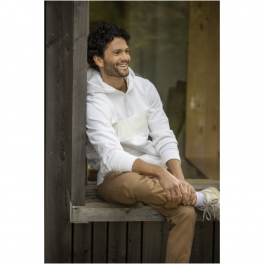 Logo trade promotional giveaways picture of: Sayan men's half zip anorak hooded sweater