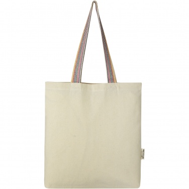 Logotrade advertising product image of: Rainbow 180 g/m² recycled cotton tote bag 5L