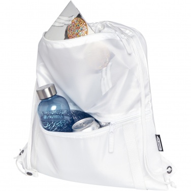 Logo trade promotional merchandise photo of: Adventure recycled insulated drawstring bag 9L