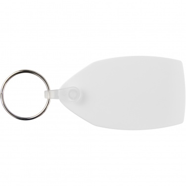 Logo trade promotional merchandise picture of: Tait rectangular-shaped recycled keychain