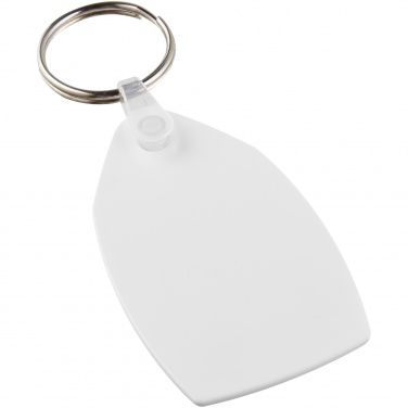Logotrade promotional giveaway image of: Tait rectangular-shaped recycled keychain